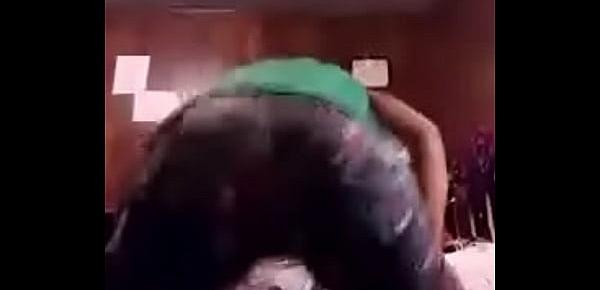Young black thick ebony twerking...